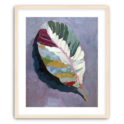 Leaf Form with Divided Color