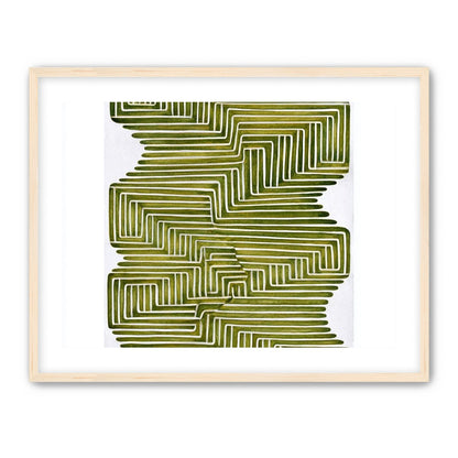 Olive bands in white quiet