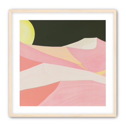 Sun over folded dunes