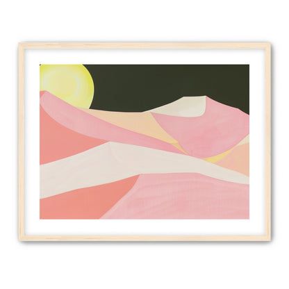 Sun over folded dunes