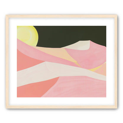 Sun over folded dunes