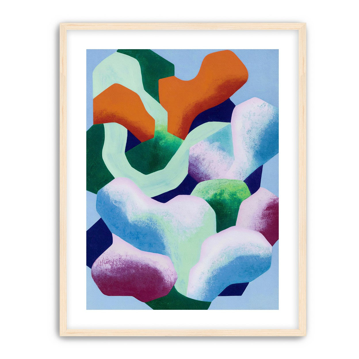 Soft edged color blocks