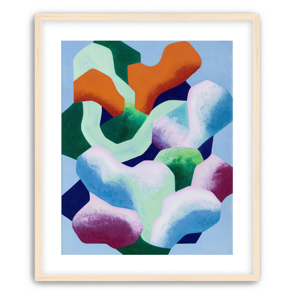 Soft edged color blocks