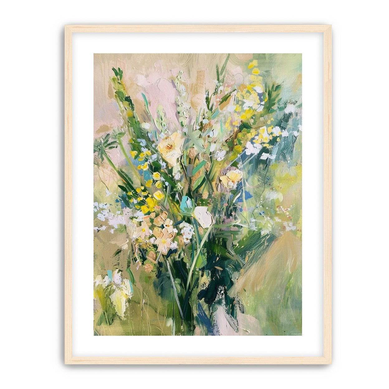 Wildflowers leaning into light