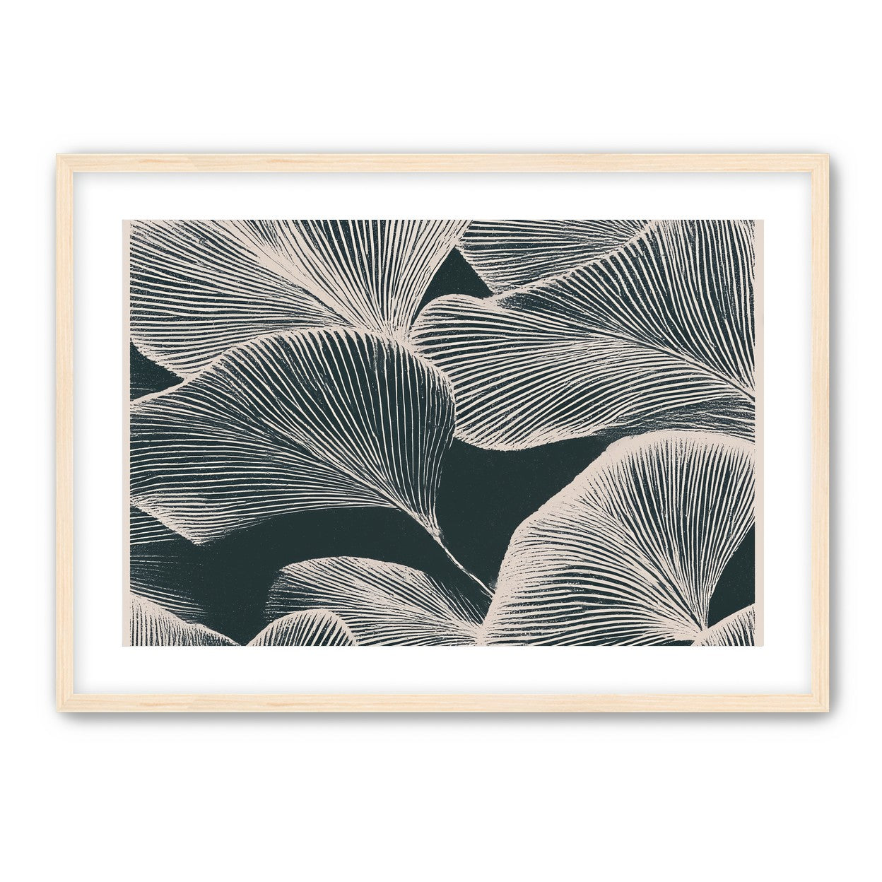 Pale veins on dark leaves
