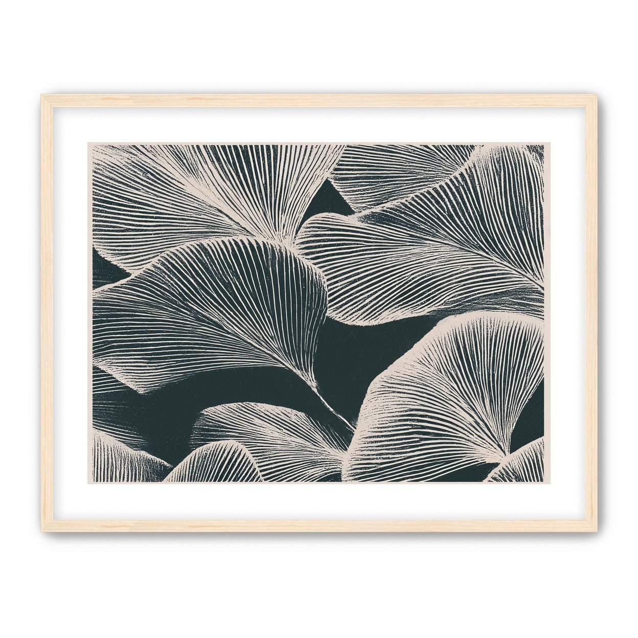 Pale veins on dark leaves