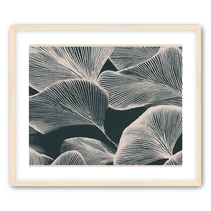Pale veins on dark leaves