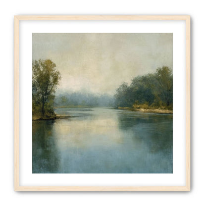 Misty bend in the river