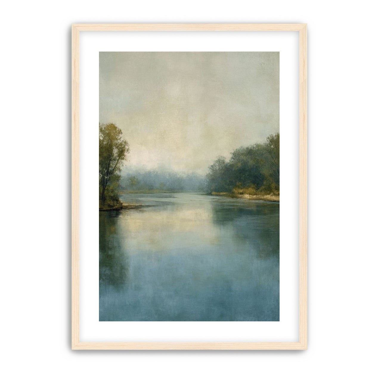 Misty bend in the river