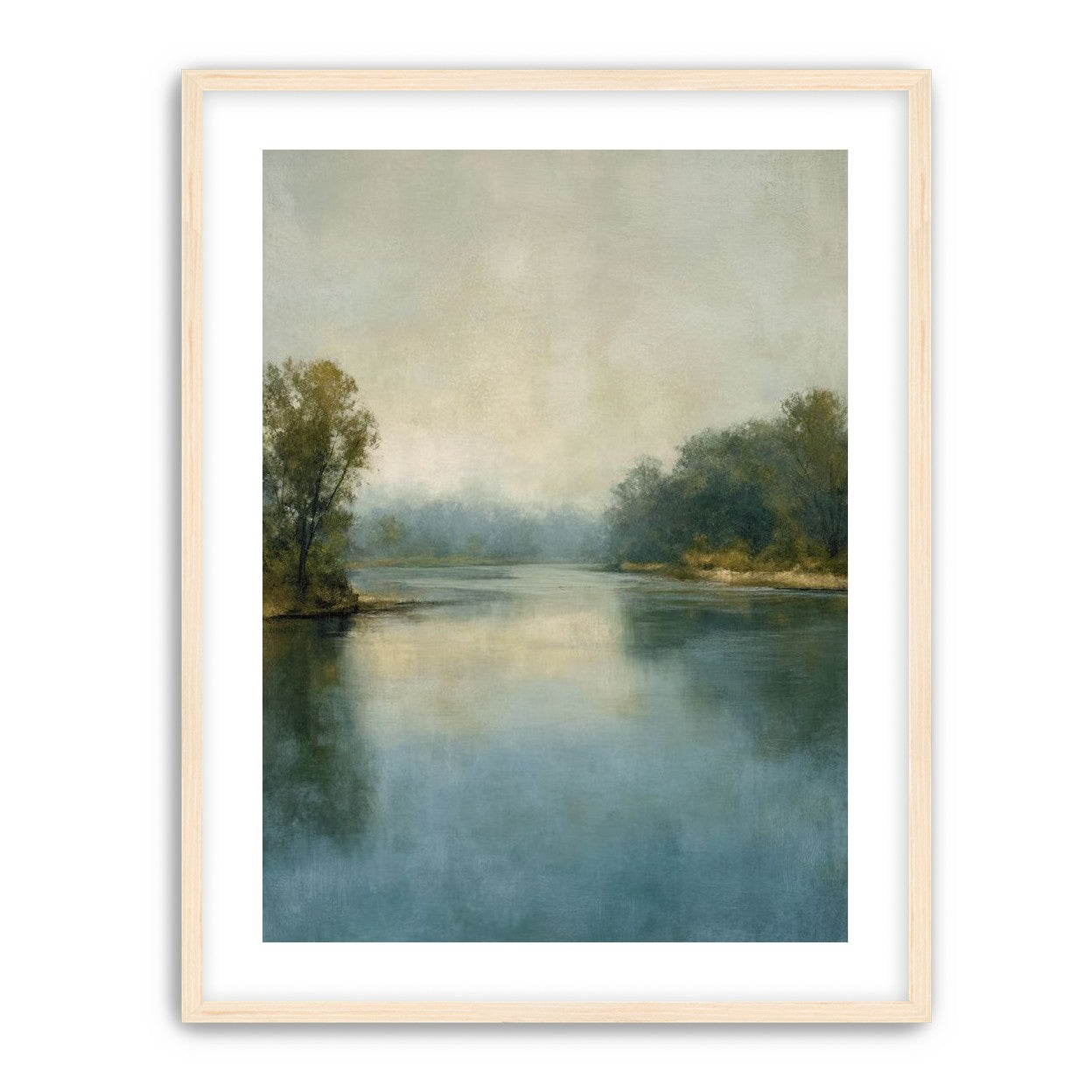 Misty bend in the river