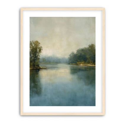 Misty bend in the river