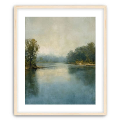 Misty bend in the river