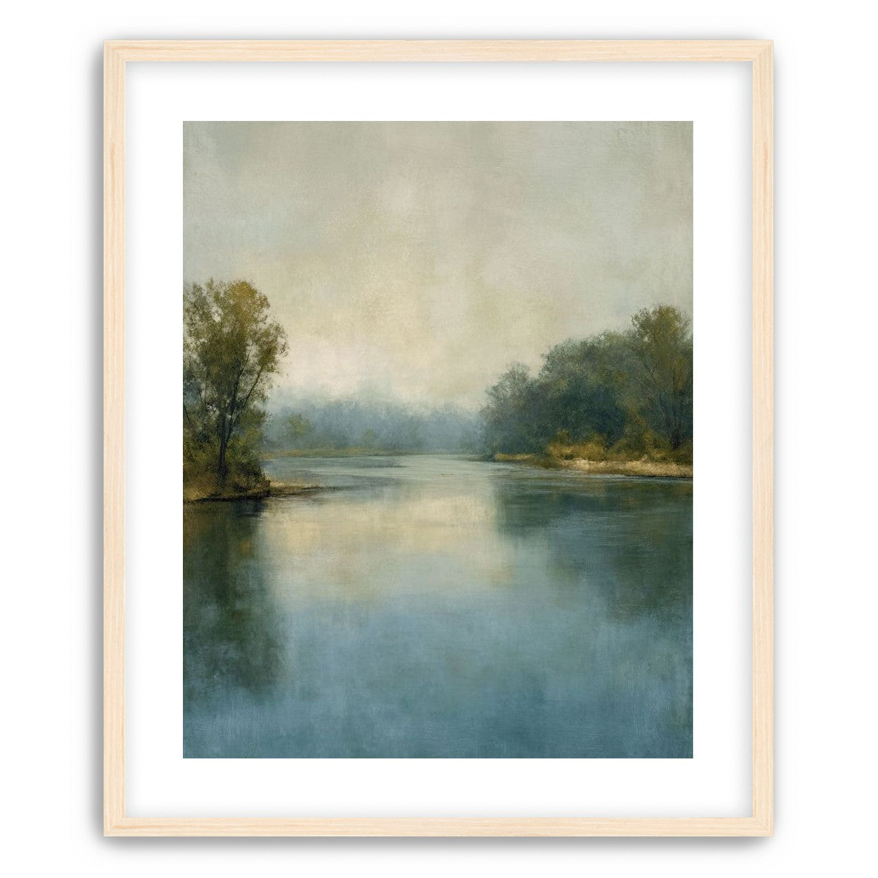 Misty bend in the river