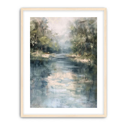 Pale sky in blue water
