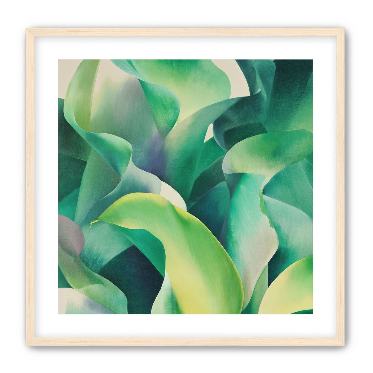 Calla lilies crowd the light