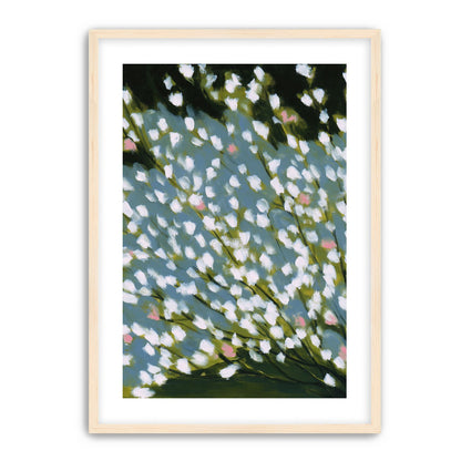 Pink breaks the white field