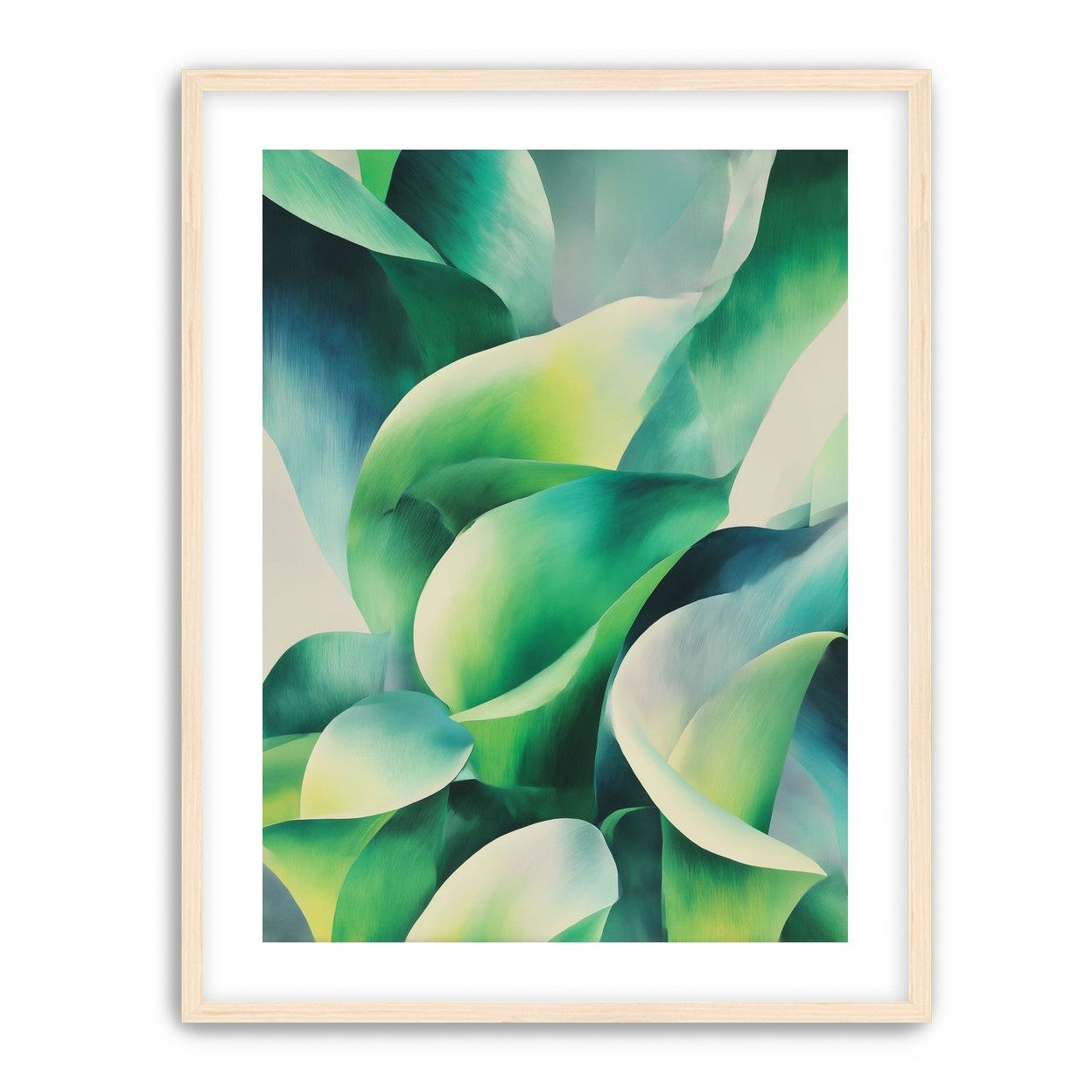Calla lilies among green shadows