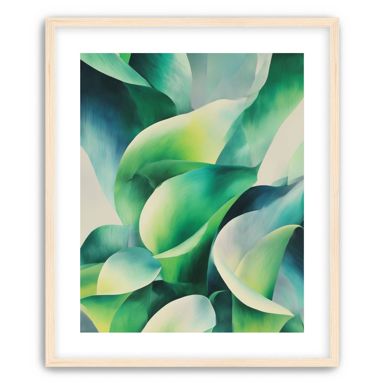 Calla lilies among green shadows