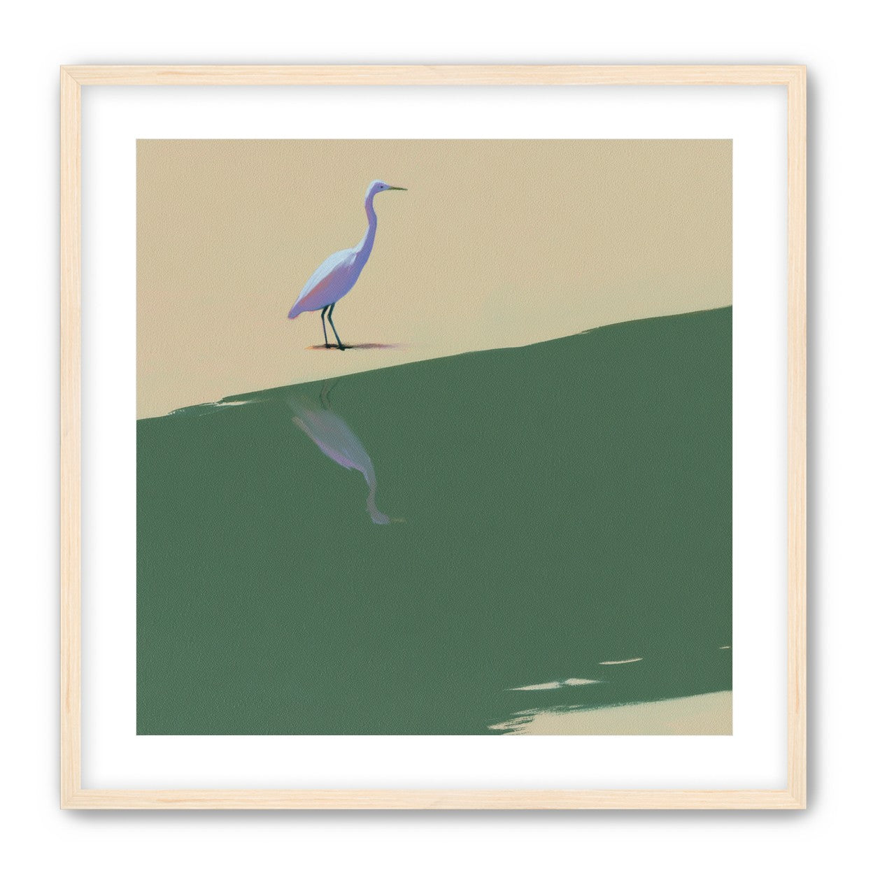 Where the egret doubles