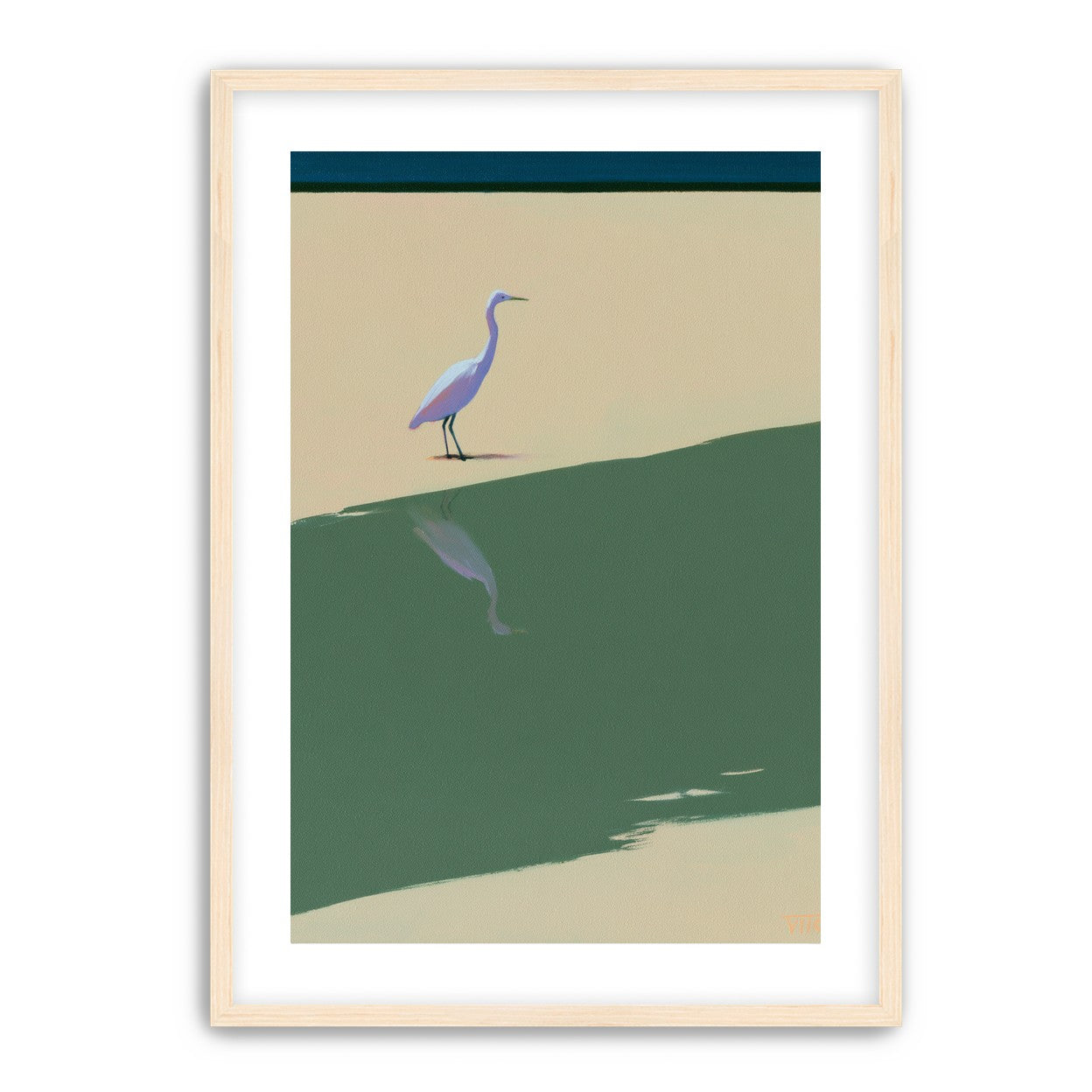 Where the egret doubles