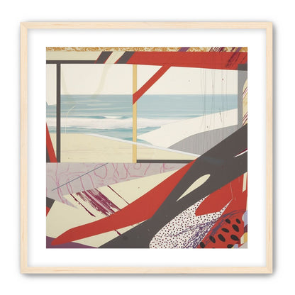 Beach horizon within angled bands