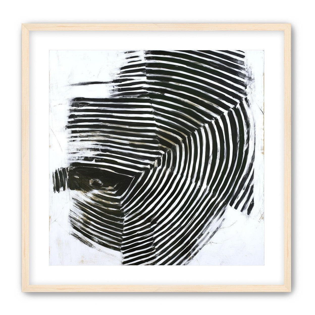 Black bands in white scrape