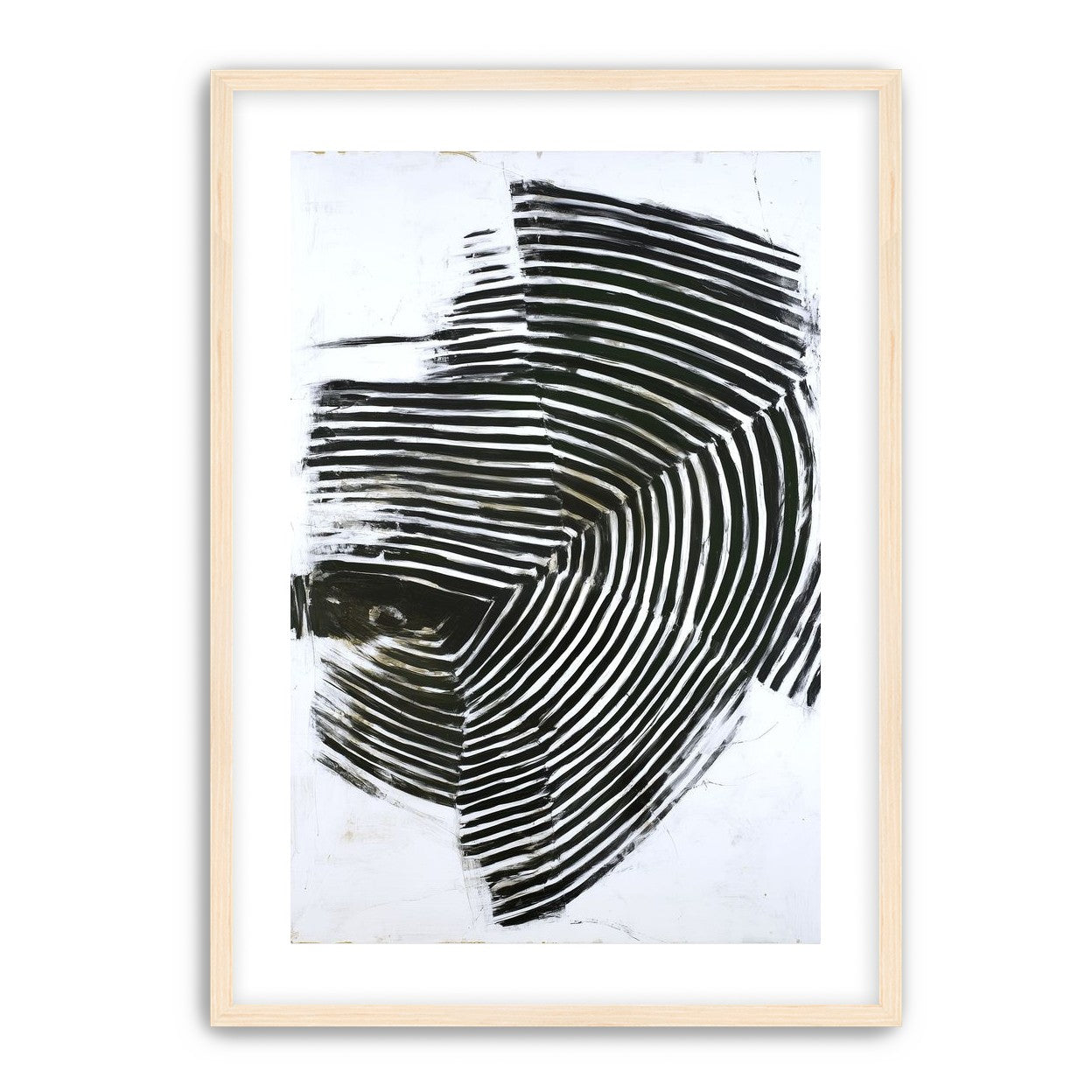 Black bands in white scrape