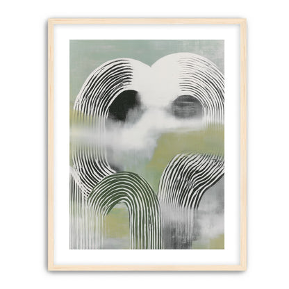 Black arcs in green haze