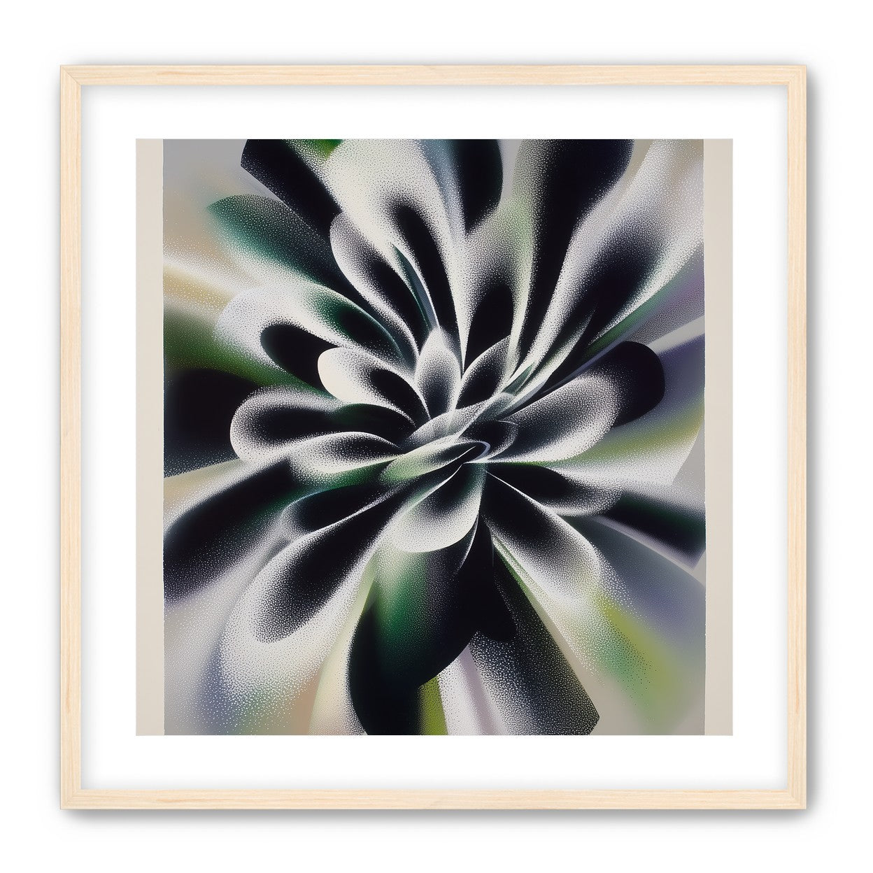 Speckled bloom in motion