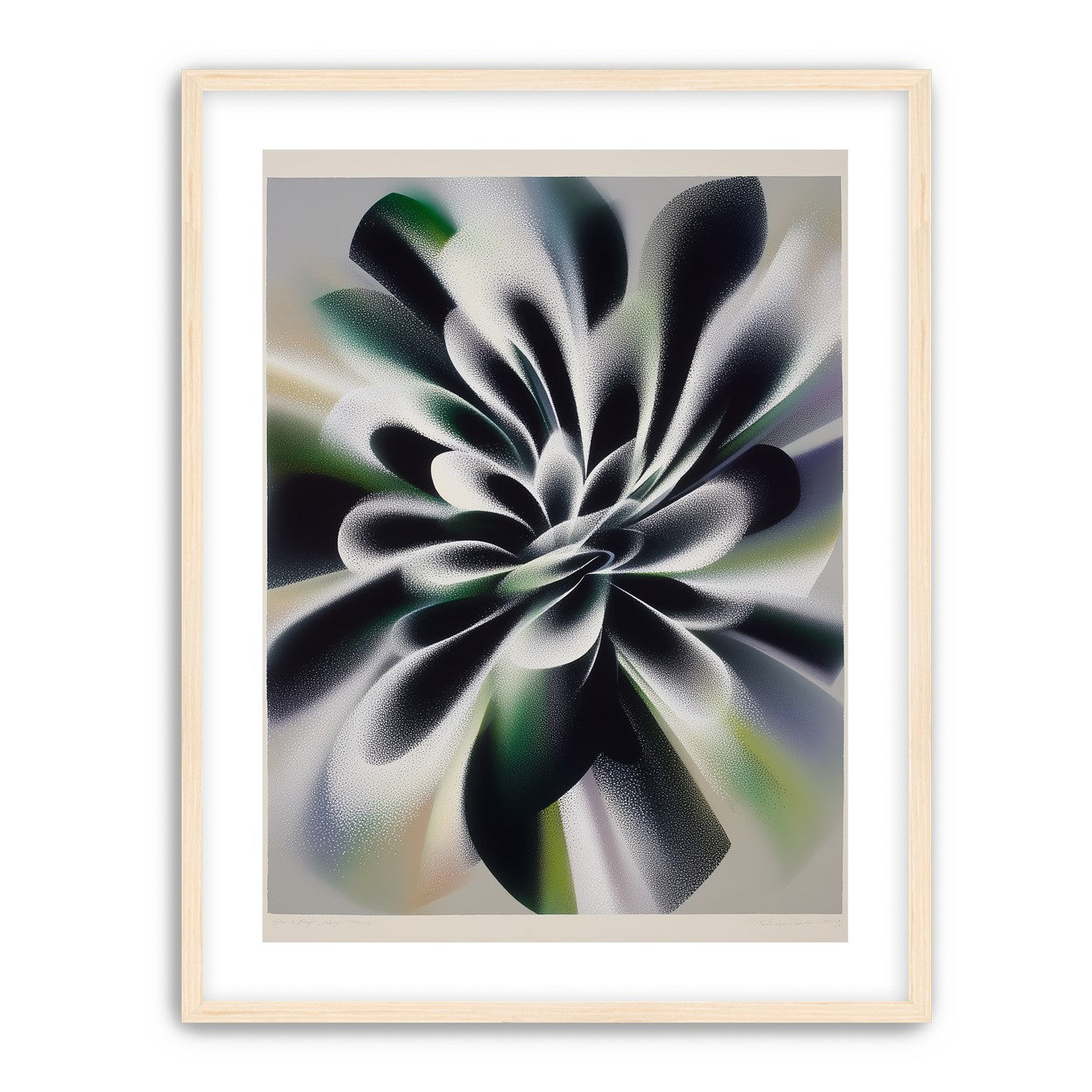 Speckled bloom in motion