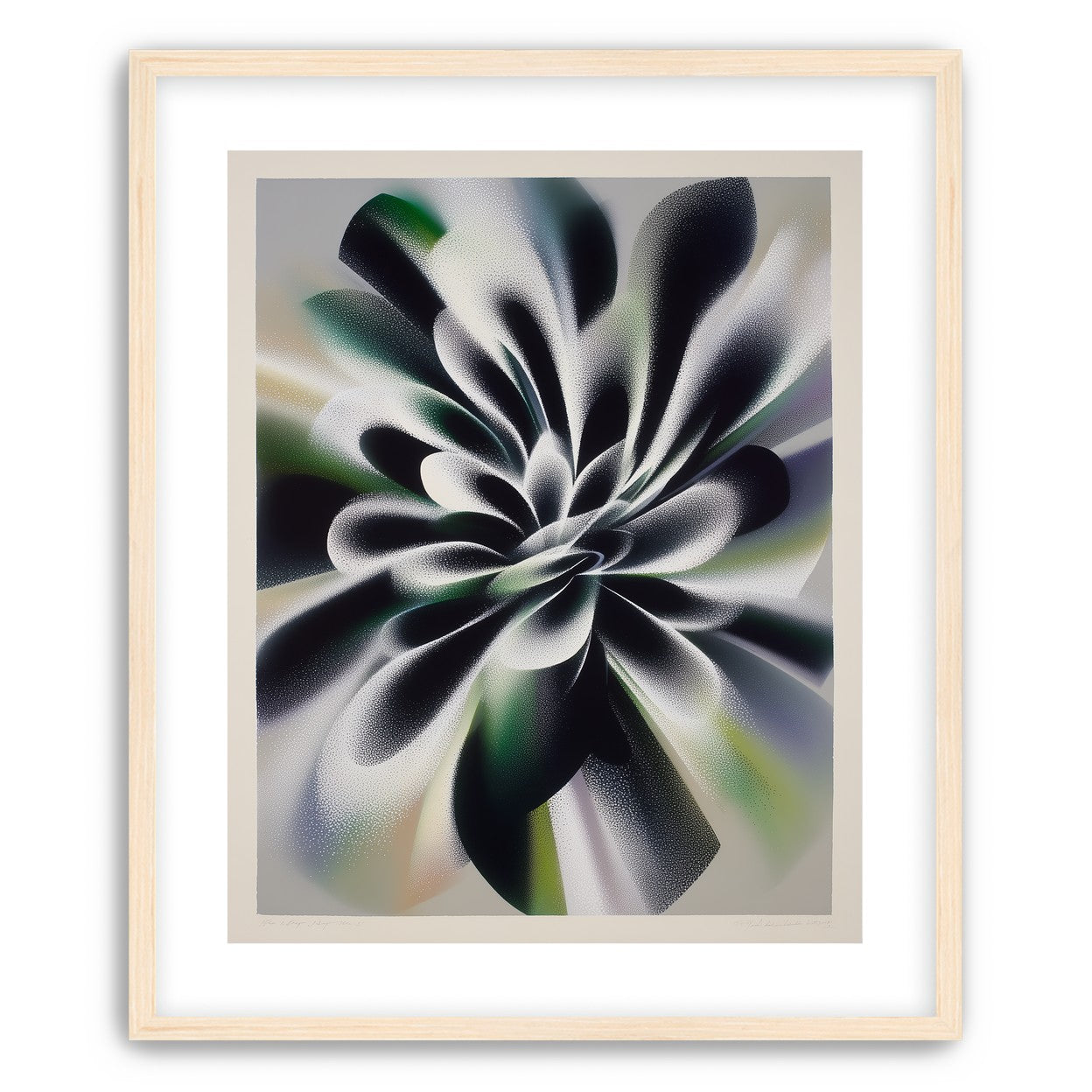 Speckled bloom in motion