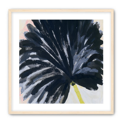 Black petals in pale light