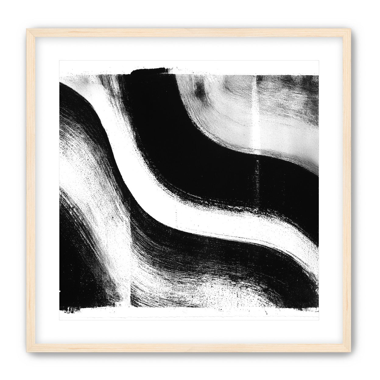 White cut through black