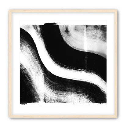 White cut through black