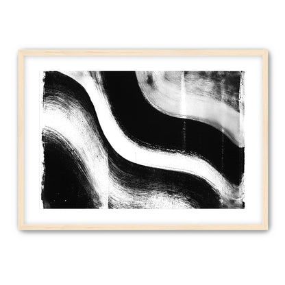 White cut through black