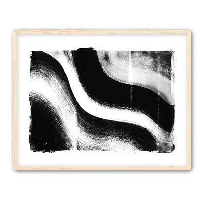 White cut through black