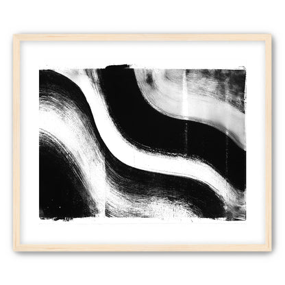 White cut through black