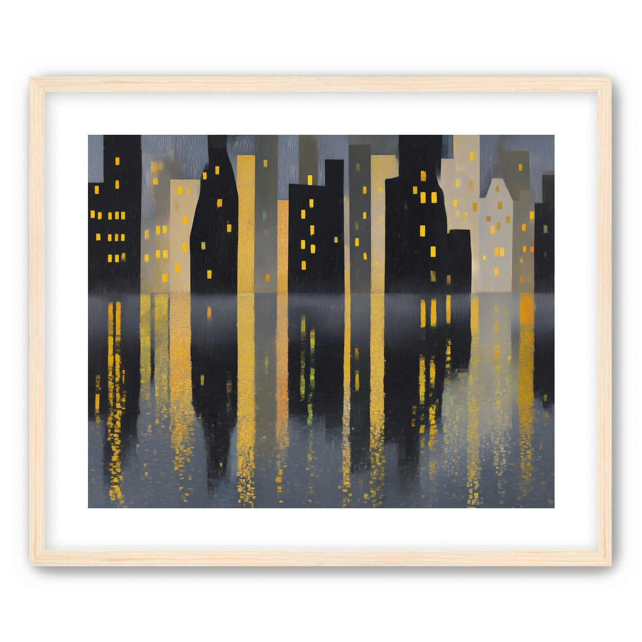 Windows above their reflections