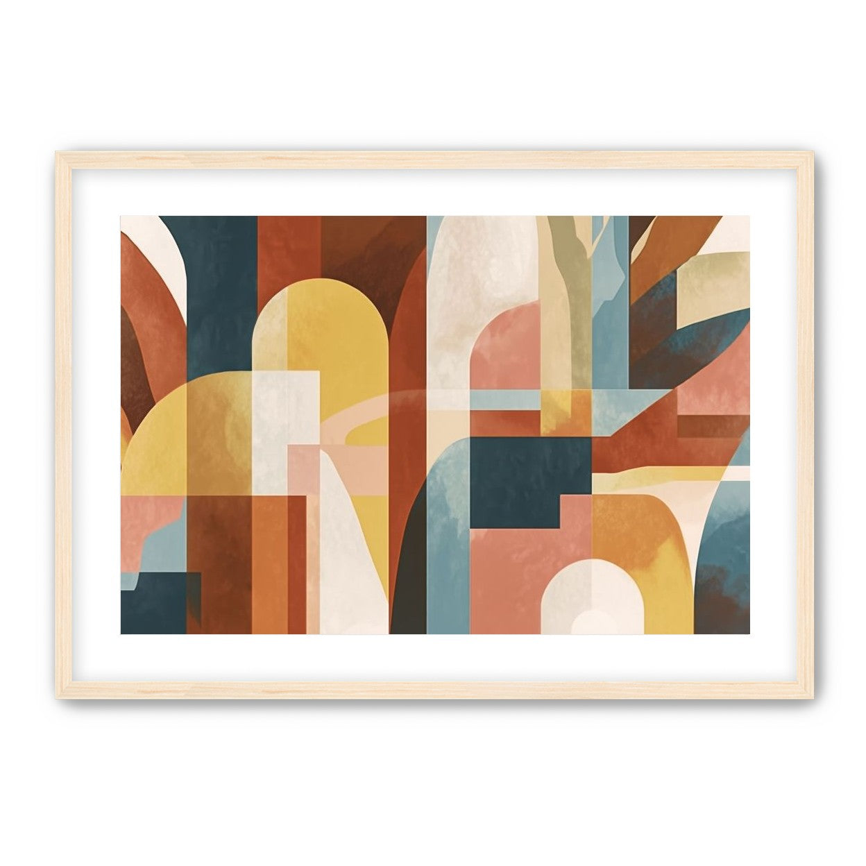 Ochre and Teal Held Apart