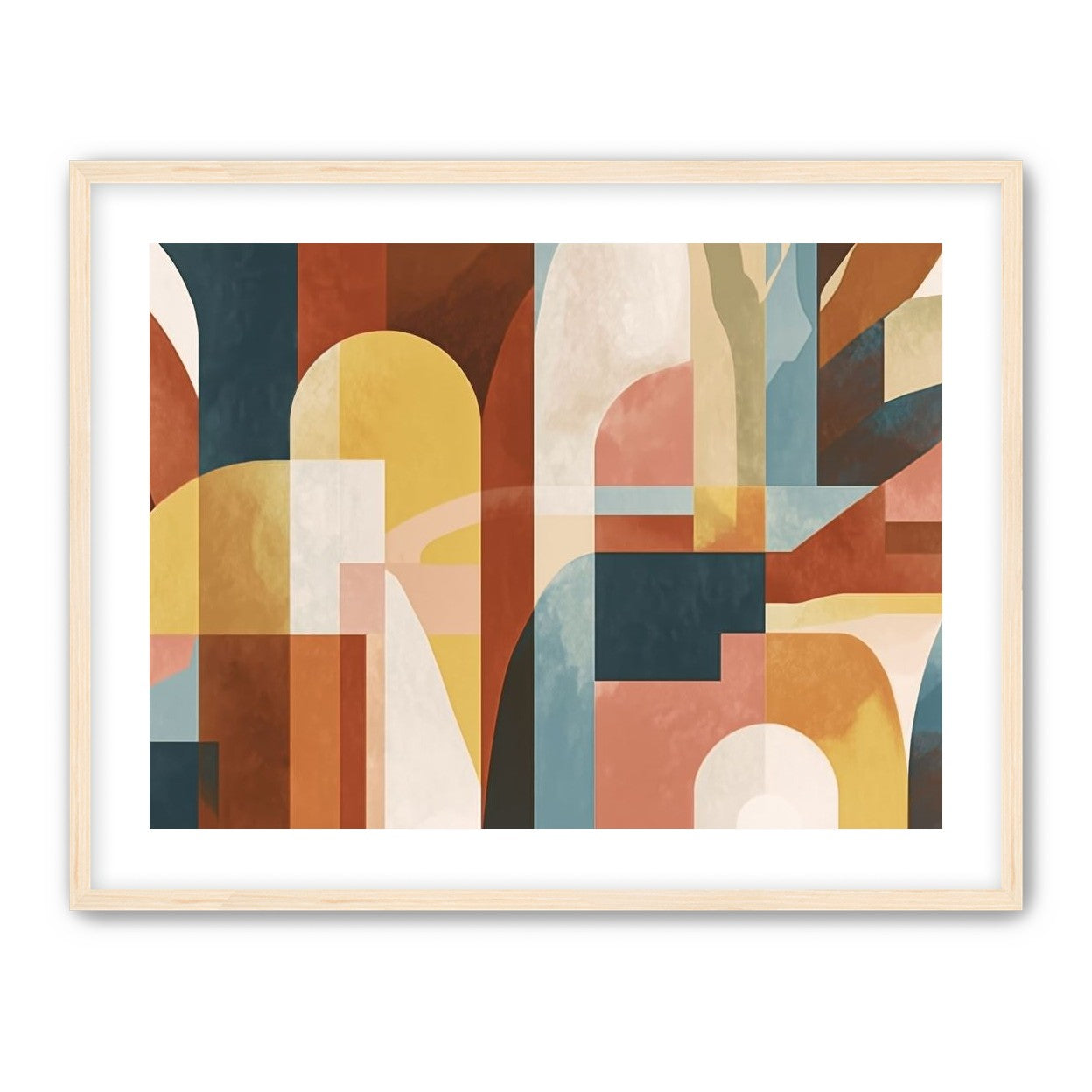 Ochre and Teal Held Apart