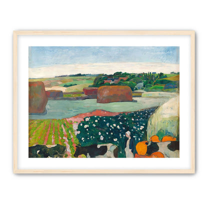 Haystacks in Brittany by Gauguin