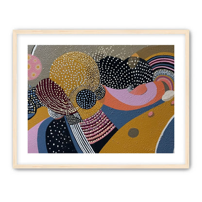Overlapping Dotted Shapes