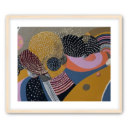 Overlapping Dotted Shapes