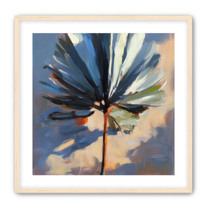 Veined Leaf in Thick Paint