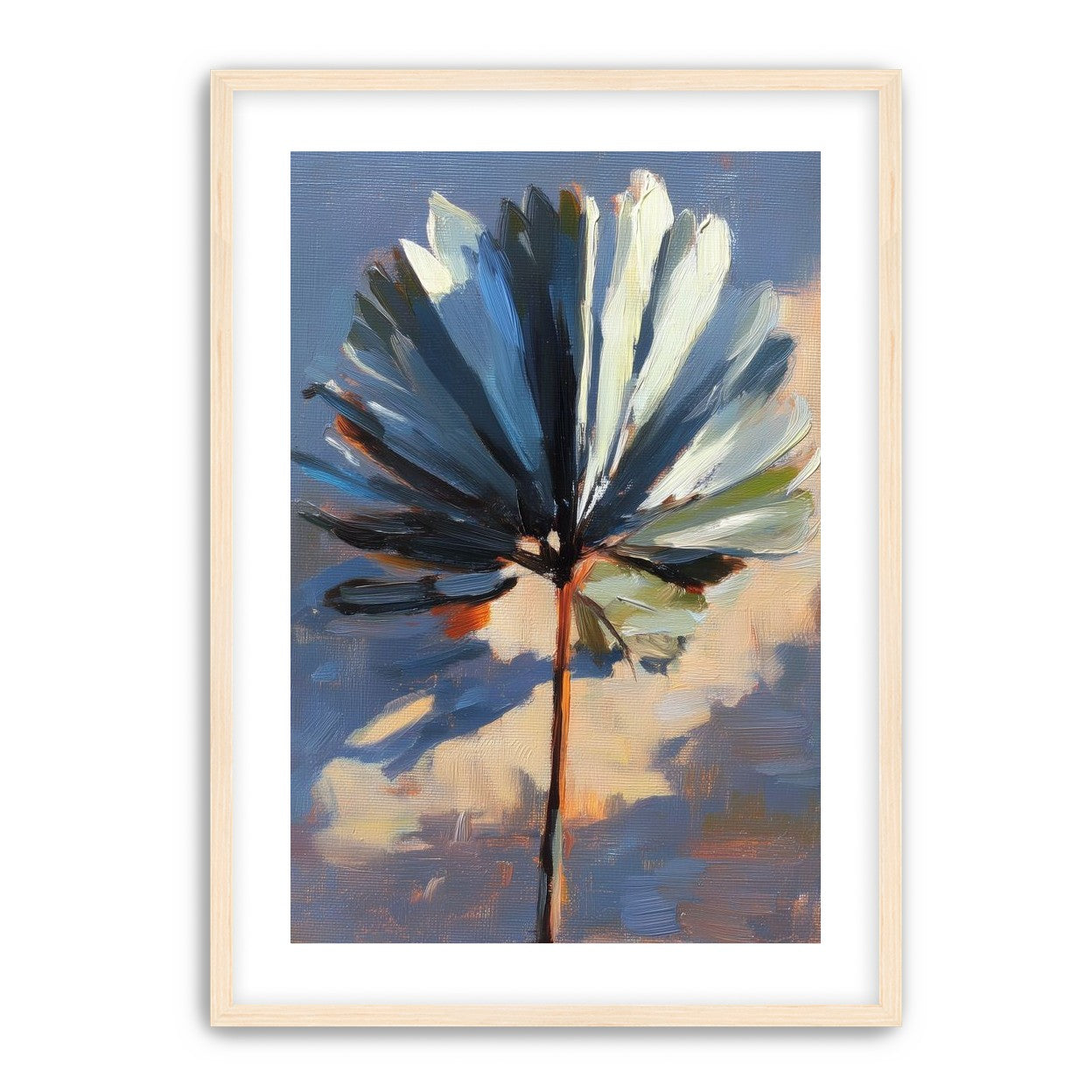 Veined Leaf in Thick Paint
