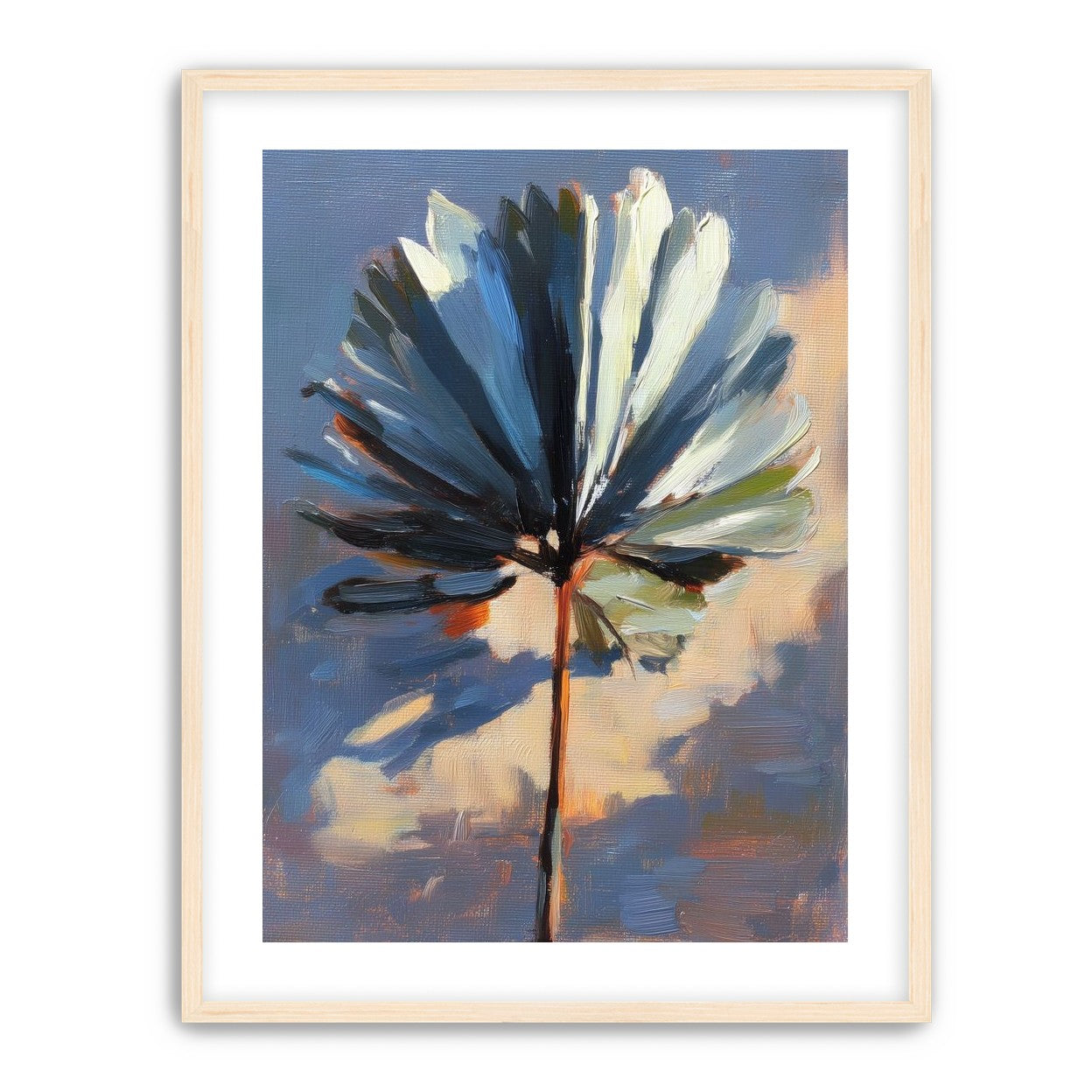 Veined Leaf in Thick Paint