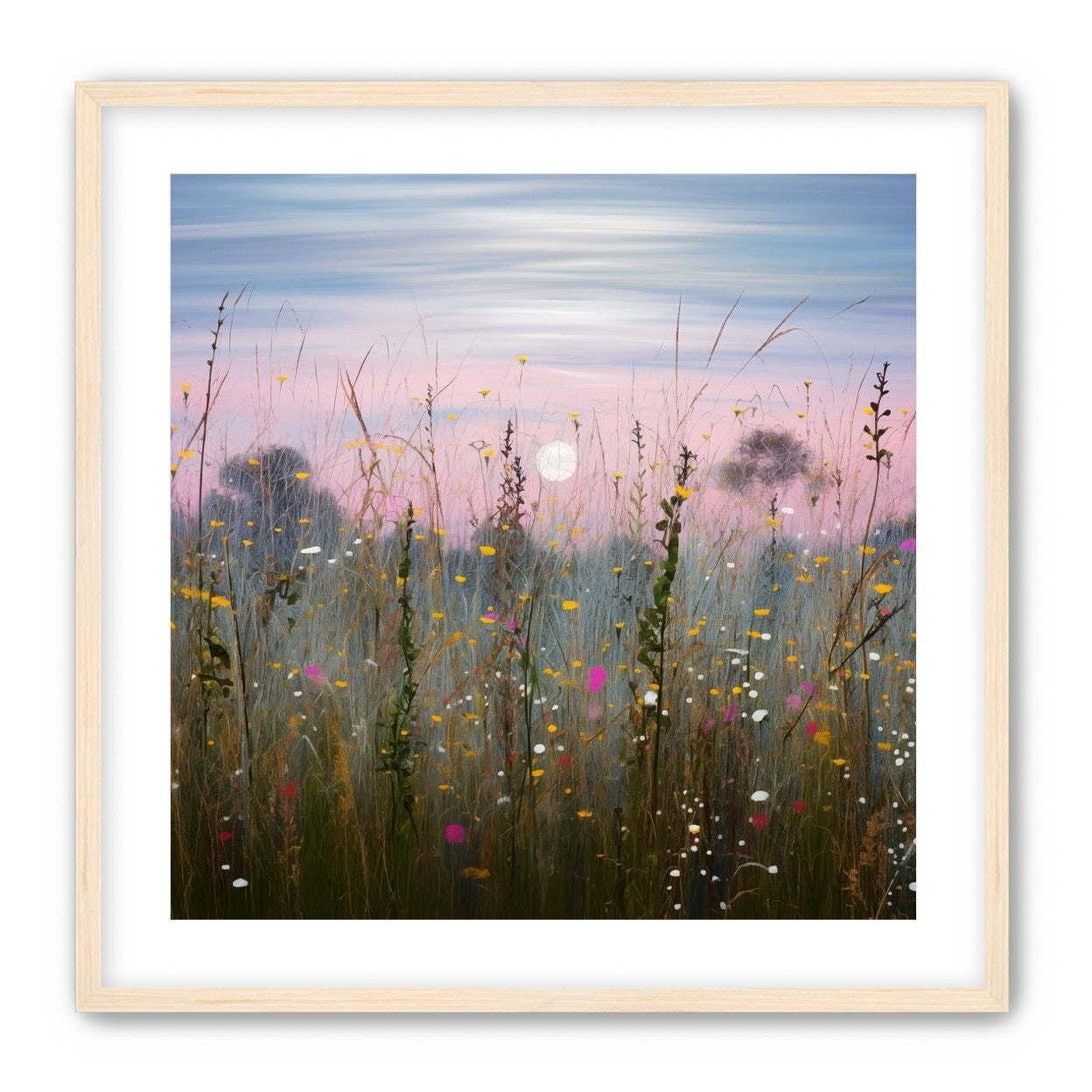 Wildflower Meadow at Moonrise