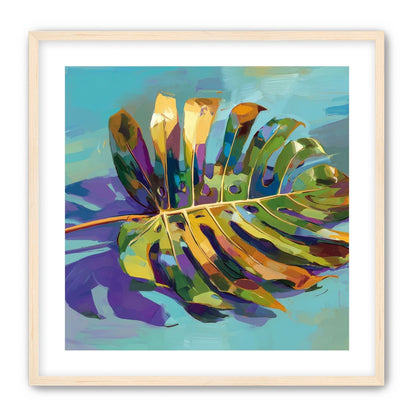 A Leaf Held in Color