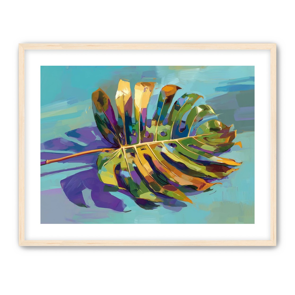 A Leaf Held in Color