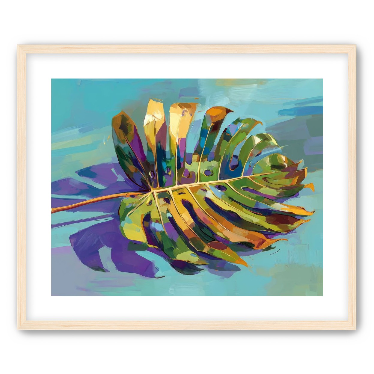 A Leaf Held in Color
